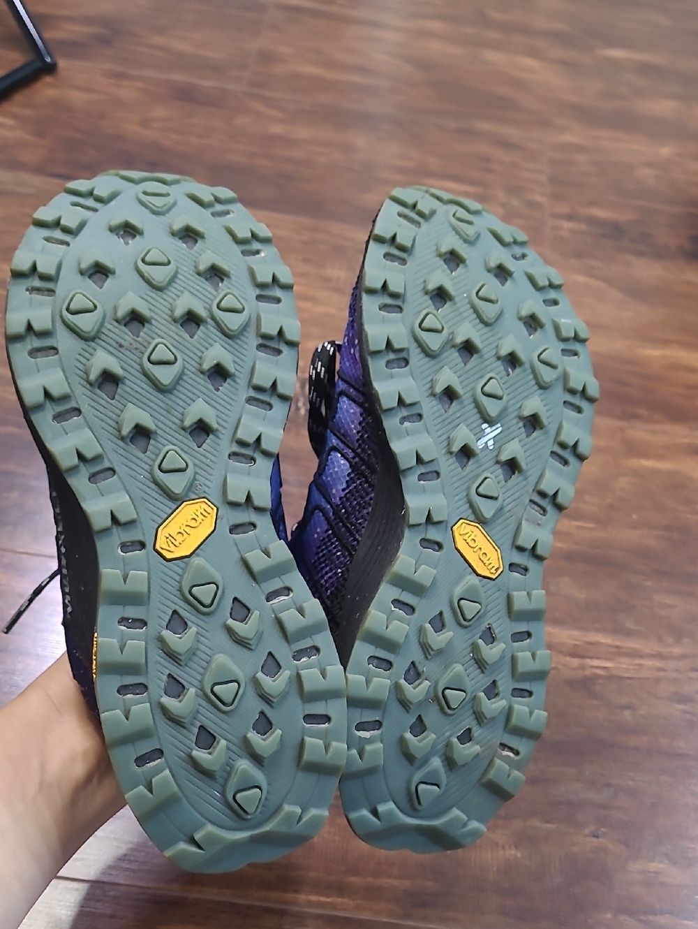 Merrell Moab Flight Women's 7.5  Trail Running Shoes Midnight Galaxy Vibram - Picture 8 of 9
